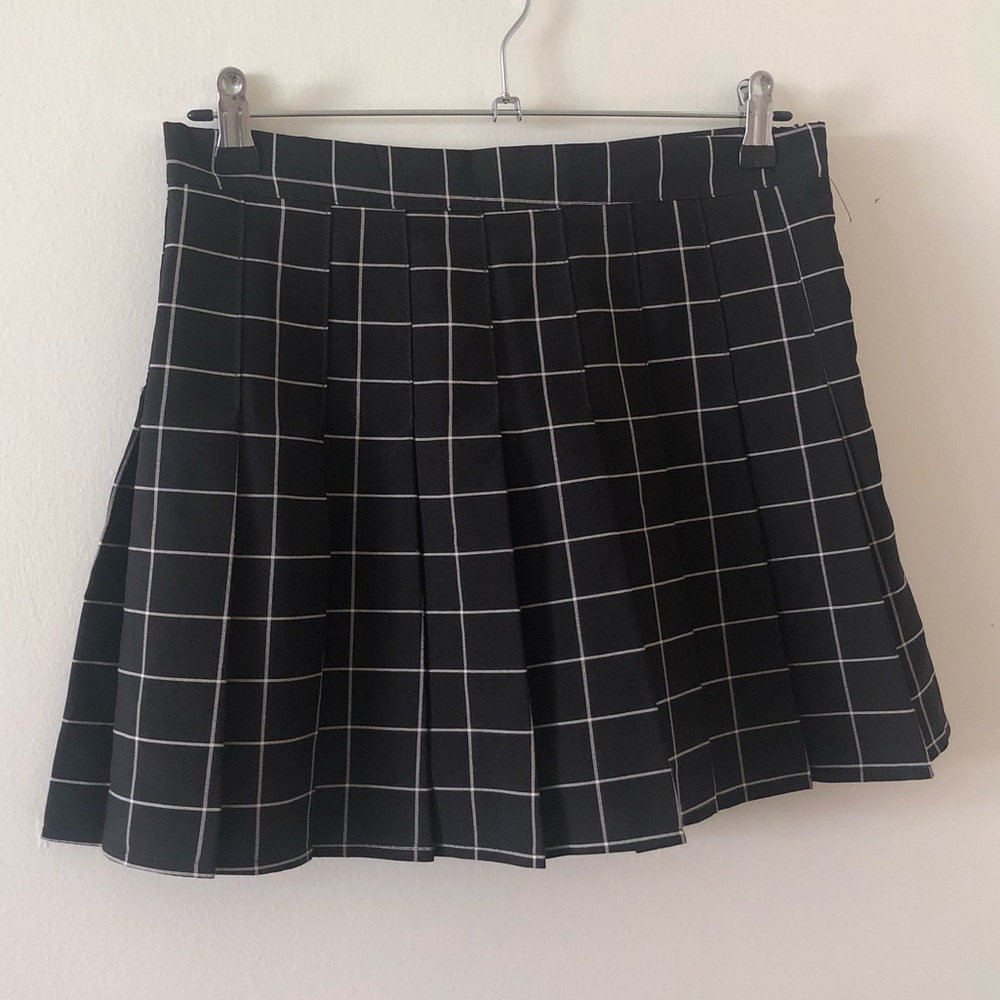 Black Grid Skirt